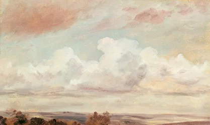 Kumuluswolken über einer Landschaft, 1822
